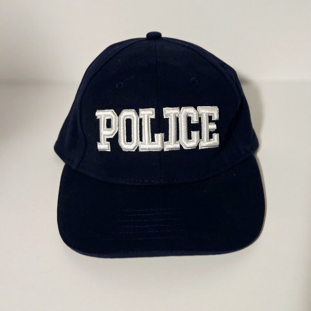 SPIRIT‎ Halloween Navy Blue POLICE adjustable Strapback Baseball Hat Cap Costume